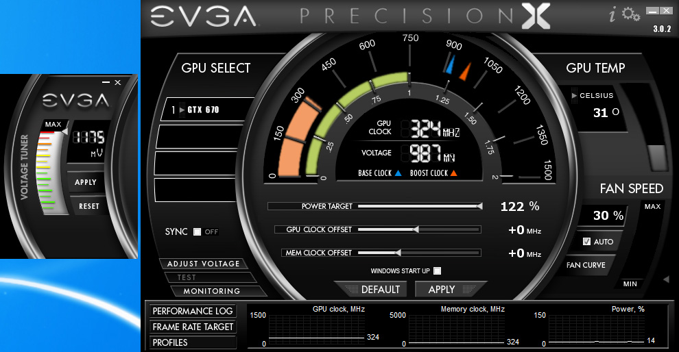 670 DirectCU II TOP: 1,063 В Штатное напряжение EVGA ...