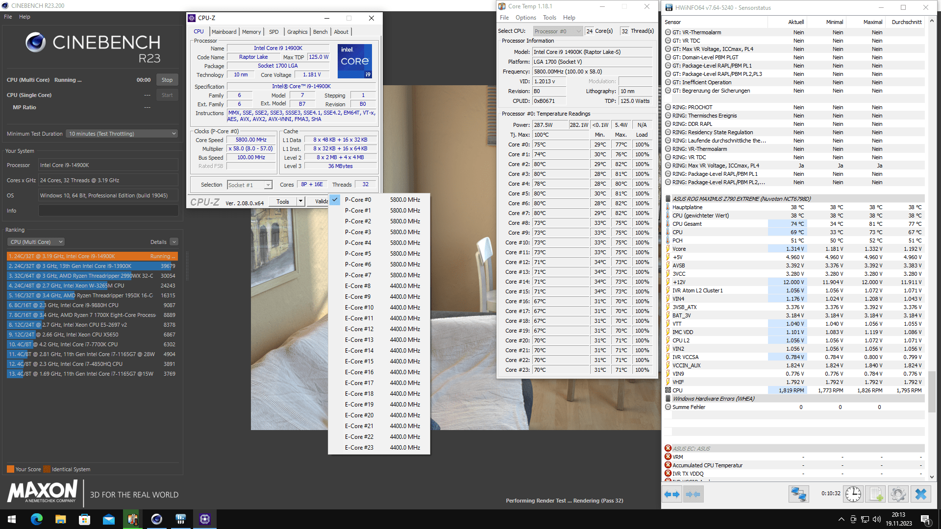 14900K 5,8GHZ Allcore 1,36v Bios @1,181v Lüfter MAX.png