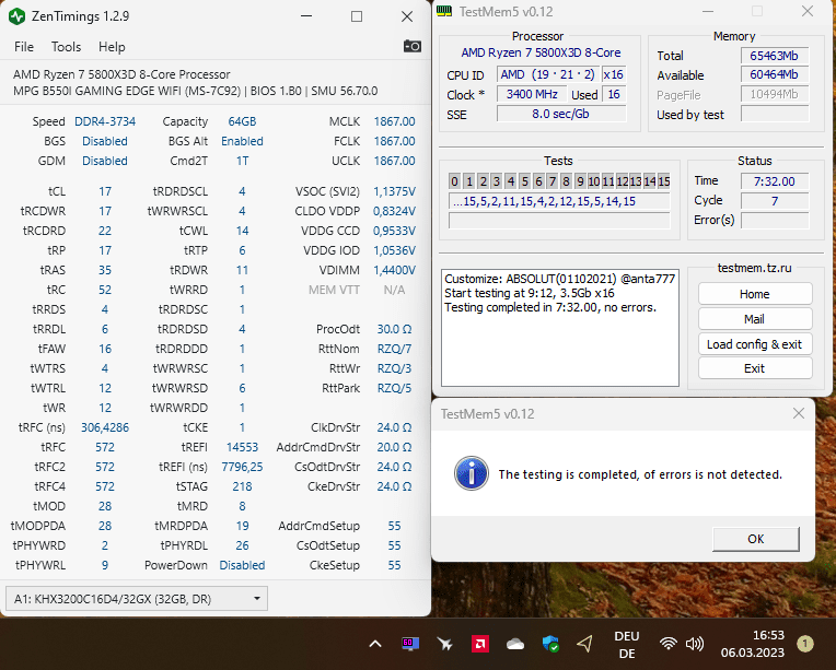 3733 1T RDWR 11 WRRD 1 tRFC 306 ProcODT 30 vSOC 1,1375 VDDP 0,835 vDIMM 1,44 CAD 24 Setup 55 P...png