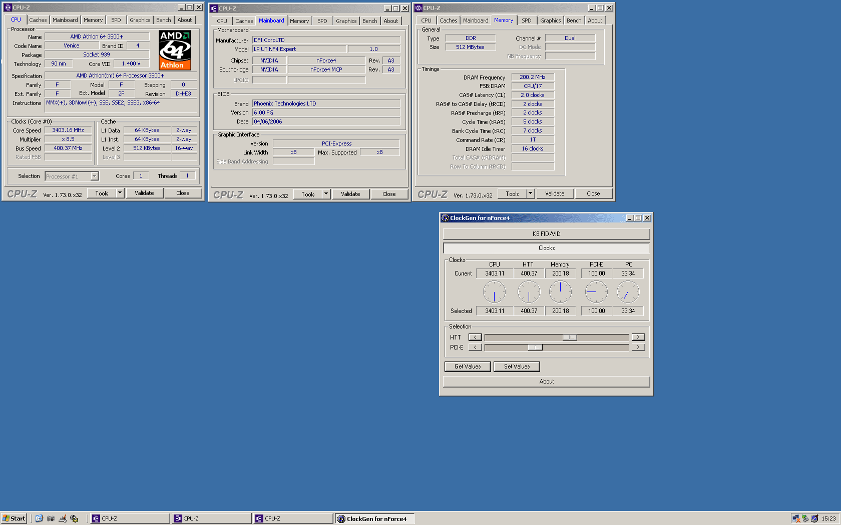 Athlon 64 3500+ LBBLE 0520 EPMW - 8.5x400MHz (3400MHz) - 1.750v (1.728v) - CPUz .png