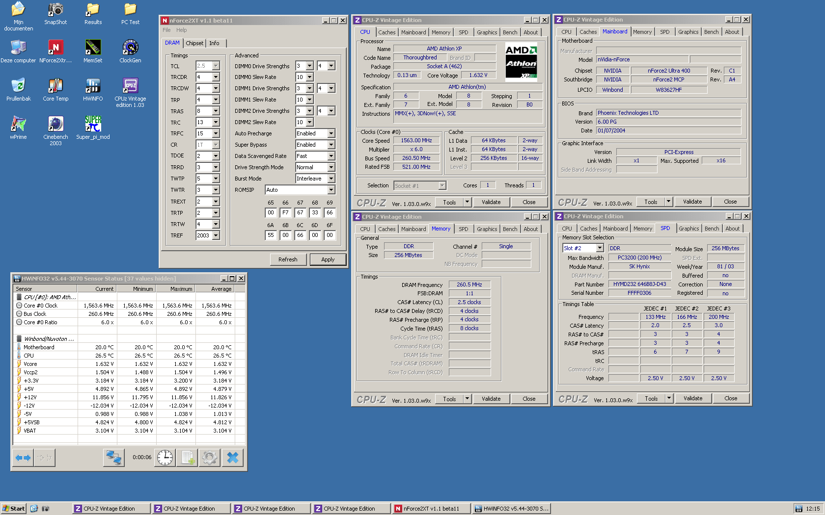 Changed timings from BIOS - Set FSB to 260MHz -  test 4.png