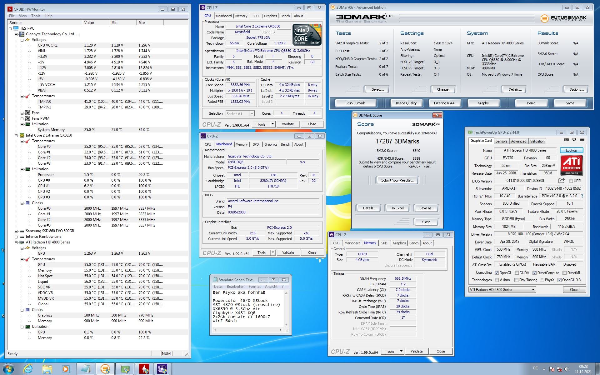 Crossfire Powercolor4870+MSI 4870 172xy Punkte 3DMark 06.jpg