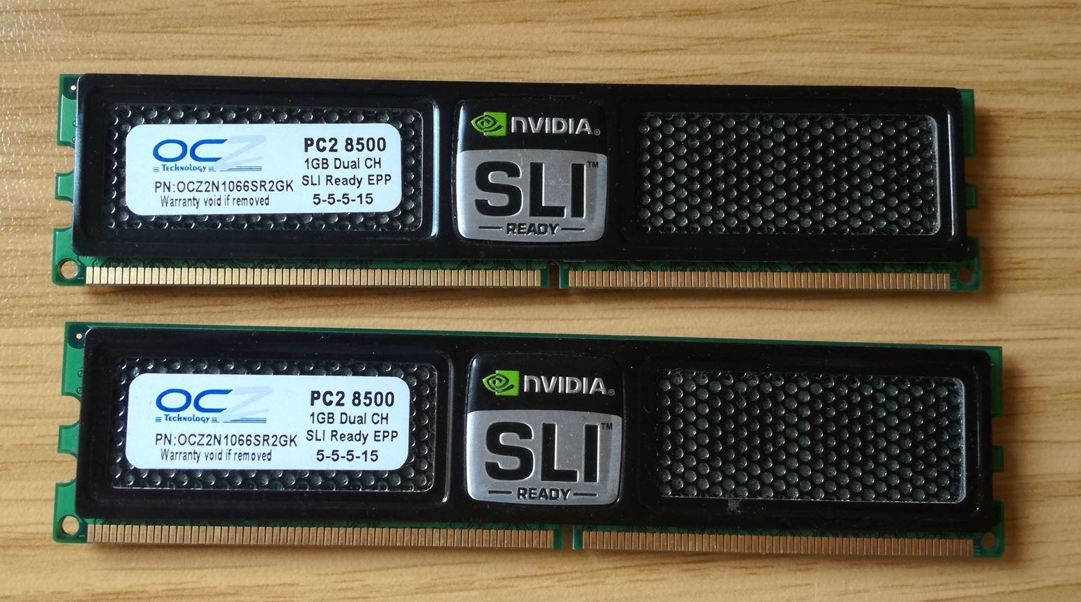 OCZ DDR2 1066 CL5 Nvidia SLI Edition.JPG