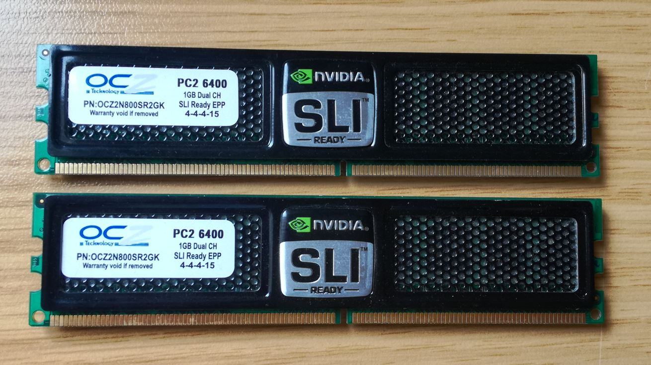 OCZ DDR2 800 CL4 Nvidia SLI Edition.JPG