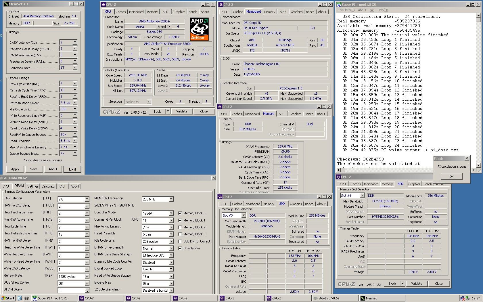 WinXP_NF4_DR_Expert - Infineon AT-6 - 269MHz C2-2-2-5 1T - 3.60v - PI 32M.jpg