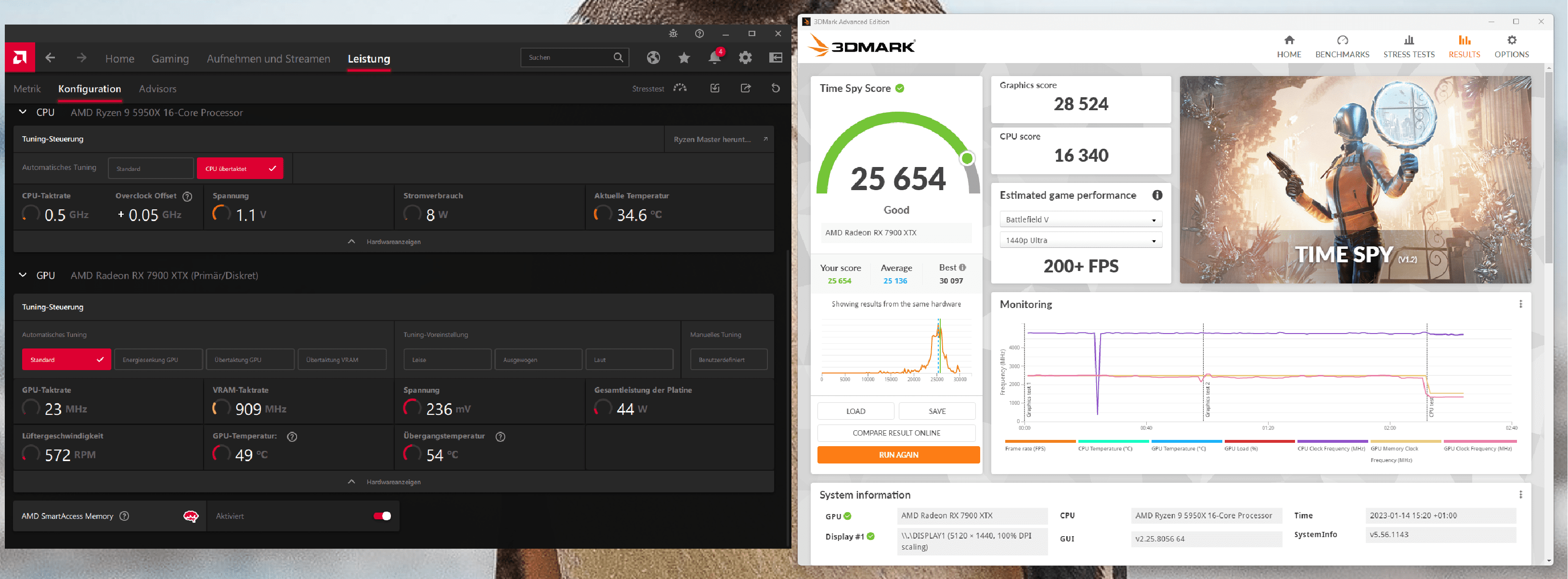 X7900XTX Stock Settings.png