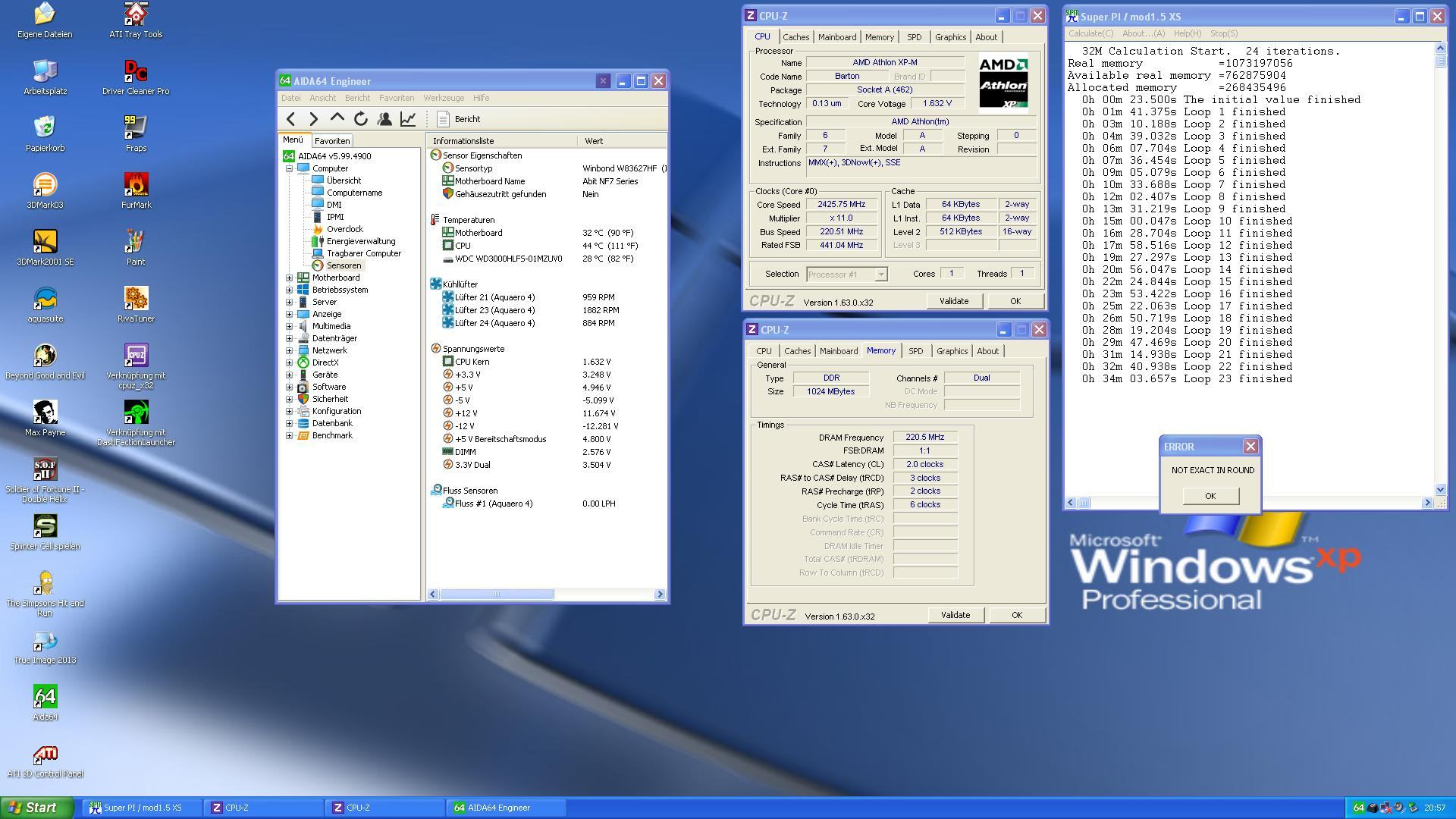 XP-M 2400 SuperPi 32M 2,76 Mem 4.JPG