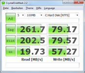 Crystaldiskmark X25-M 160GB 100 MB Core i7-920 Standardtakt C1E-Statet.png