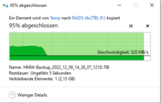 Raid5 50GB SingleStream Schreiblesitung Cache ein.PNG