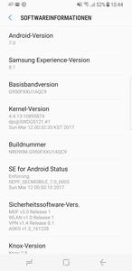 Auf dem Galaxy S8 vertraut Samsung auf Android 7.0 und die eigene Oberfläche Samsung Experience 8.1