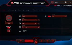 Die Software des MSI GE73 8RF Raider RGB