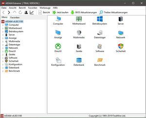 Screenshots von AIDA64 Version 6.00 Screenshots von AIDA64 Version 6.00
