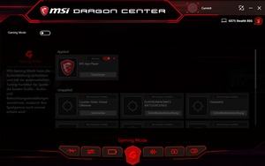 Die Software des MSI GS75 Stealth 8SG