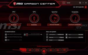 Die Software des MSI GS75 Stealth 8SG