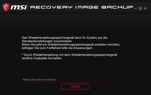 Die Software des MSI GS75 Stealth 8SG