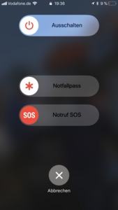 SOS-Funktion in iOS 11