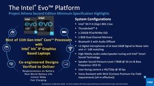 Intel-Präsentationsfolien zur Evo-Plattform