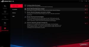 Die Software des ASUS ROG Zephyrus G14