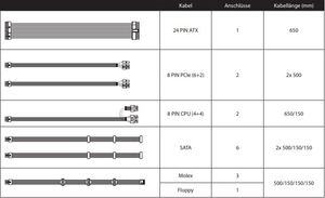 550W Anschlüsse