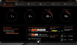 Die Software des Gigabyte Aorus 15P WB