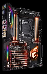 Das Gigabyte X299 Gaming 7 in der Übersicht.