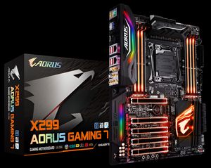 Das Gigabyte X299 Gaming 7 in der Übersicht.