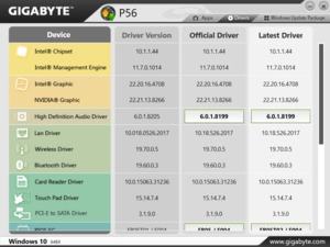 Die Software des Gigabyte P56XT