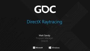 Präsentation zu DXR auf der GDC 2018