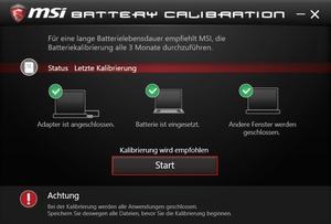 Die Software des MSI GS63 7RE-011 Stealth Pro