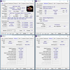 links oben: CPU-Overclocking; links unten: RAM-OC mit XMP; rechts unten: RAM-OC ohne XMP