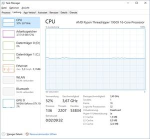 Mining auf einem AMD Ryzen Threadripper