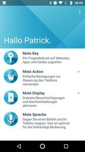 Moto Key und Co. sind vorinstalliert, Moto Alexa ließ sich auf dem Testgerät hingegen nicht hinzufügen