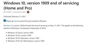 Windows 10 Version 1909