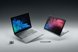 Microsoft Surface Book 2 mit 15 Zoll großem Display