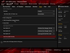 BIOS: ASUS ROG STRIX B350-F Gaming