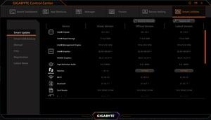 Die Software des Gigabyte Aero 15 OLED