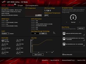 Das UEFI-BIOS in der EZ-Mode-Ansicht.