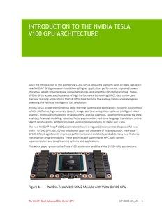 Whitepaper zur NVIDIA Tesla V100 und Volta-Architektur