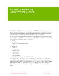 Whitepaper zur NVIDIA Tesla V100 und Volta-Architektur