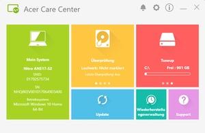 Die Software des Acer Nitro 5