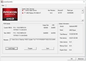 UEFI-Flash einer Radeon RX 5600 XT