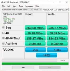 WD_BLACK D30 Game Drive NVMe SSD 500 GB