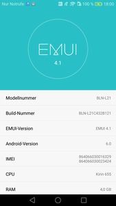 Ausgeliefert wird das Honor 6X mit Android 6 und EMUI 4.1