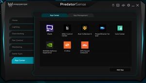 Die Software des Acer Predator Helios 300 PH315