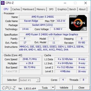 AMD Ryzen 5 2400G