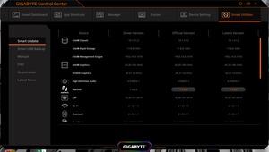 Die Software des Gigabyte AERO 15 OLED XB-8DE