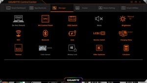 Die Software des Gigabyte AERO 15 OLED XB-8DE