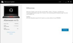Die Software des Alienware m15
