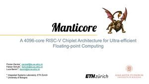 Manticore RISC-V Multi-Chiplet-Konzept