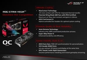 ASUS ROG Strix Radeon Vega 64 OC Edition​ Pressematerial